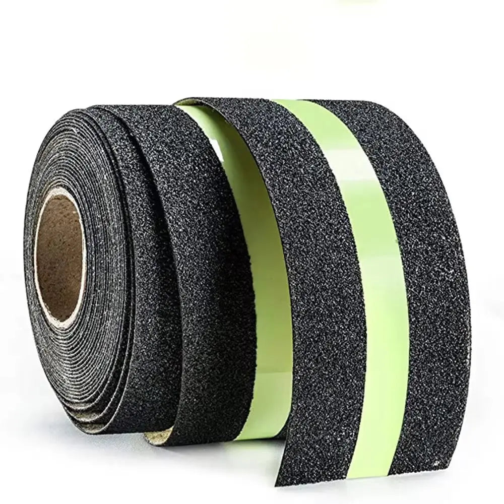 Glow-in-the-Dark Anti-Slip Safety Tape Waterproof Non-Skid Grip Tape for Stairs, Floors & Bathrooms