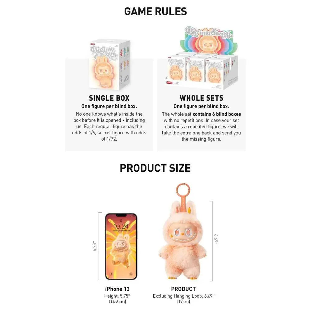 Biginto Energy Blind Box Plush Keychain Sparkels  Sparkels