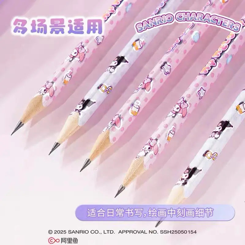 HB Triangular Wooden Pencil Set 12PCS Cute Writing & Drawing Pencils