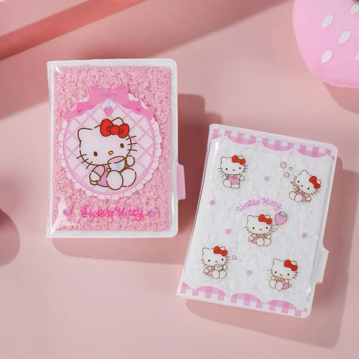 Mini Plush Cover Notebook Cute Pocket Diary with Soft Touch Cover