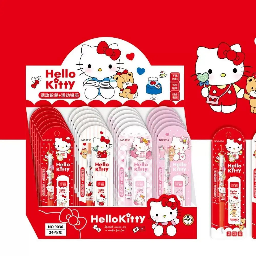 Mechanical Pencil Set with HB Lead Refills Cute Kawaii Stationery Kit