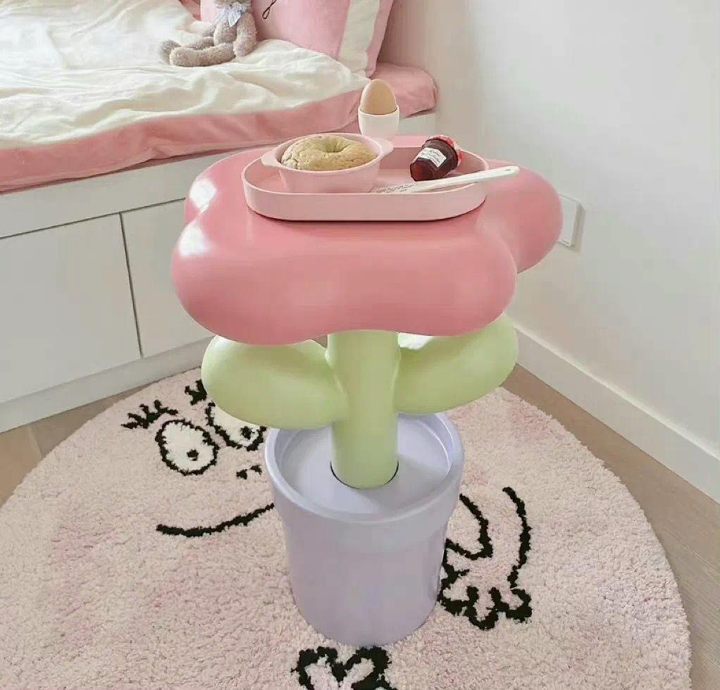 Bloom Side Table Cute Flower Design