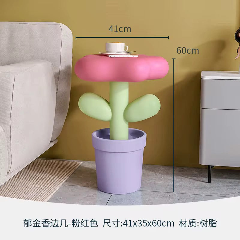 Bloom Side Table Cute Flower Design
