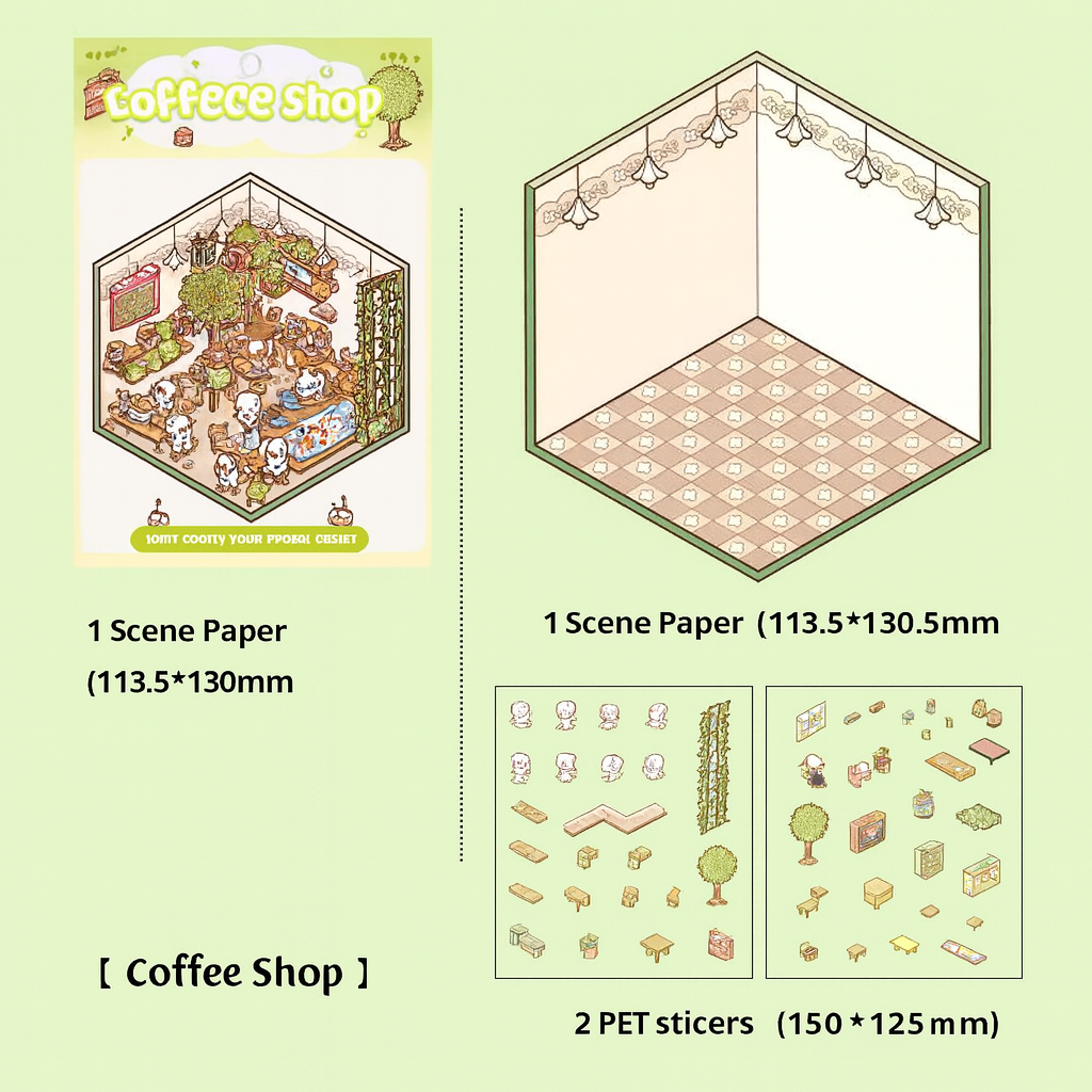 Cute Cartoon DIY Decorative Sticker Set Scrapbook & Journal Stickers