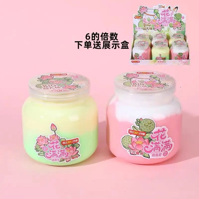 Big Crystal Bubble Clay Slime Soft Stretchy Jumbo Butter Slime (350g)