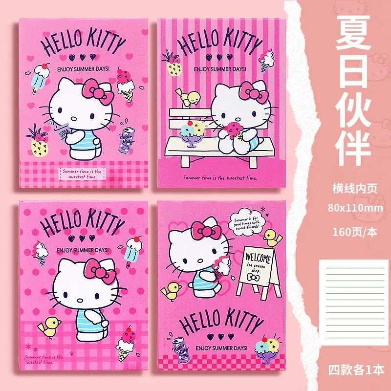 Hello Kitty Mini Pocket Notebook Cute Hardcover Lined Journal (160 Pages)