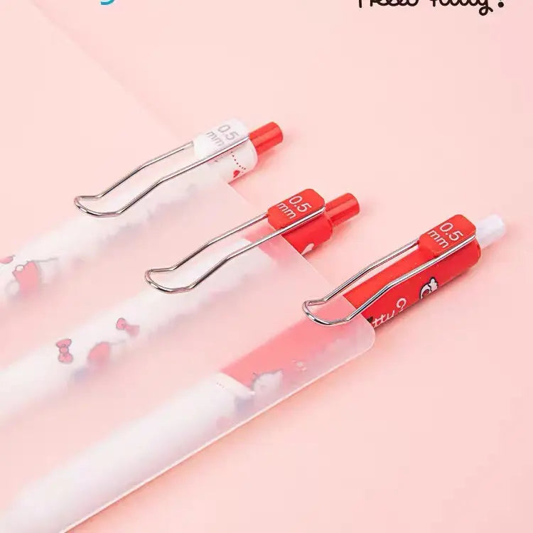 Cute 0.5mm Retractable Gel Pen Black Ink (Random Design)