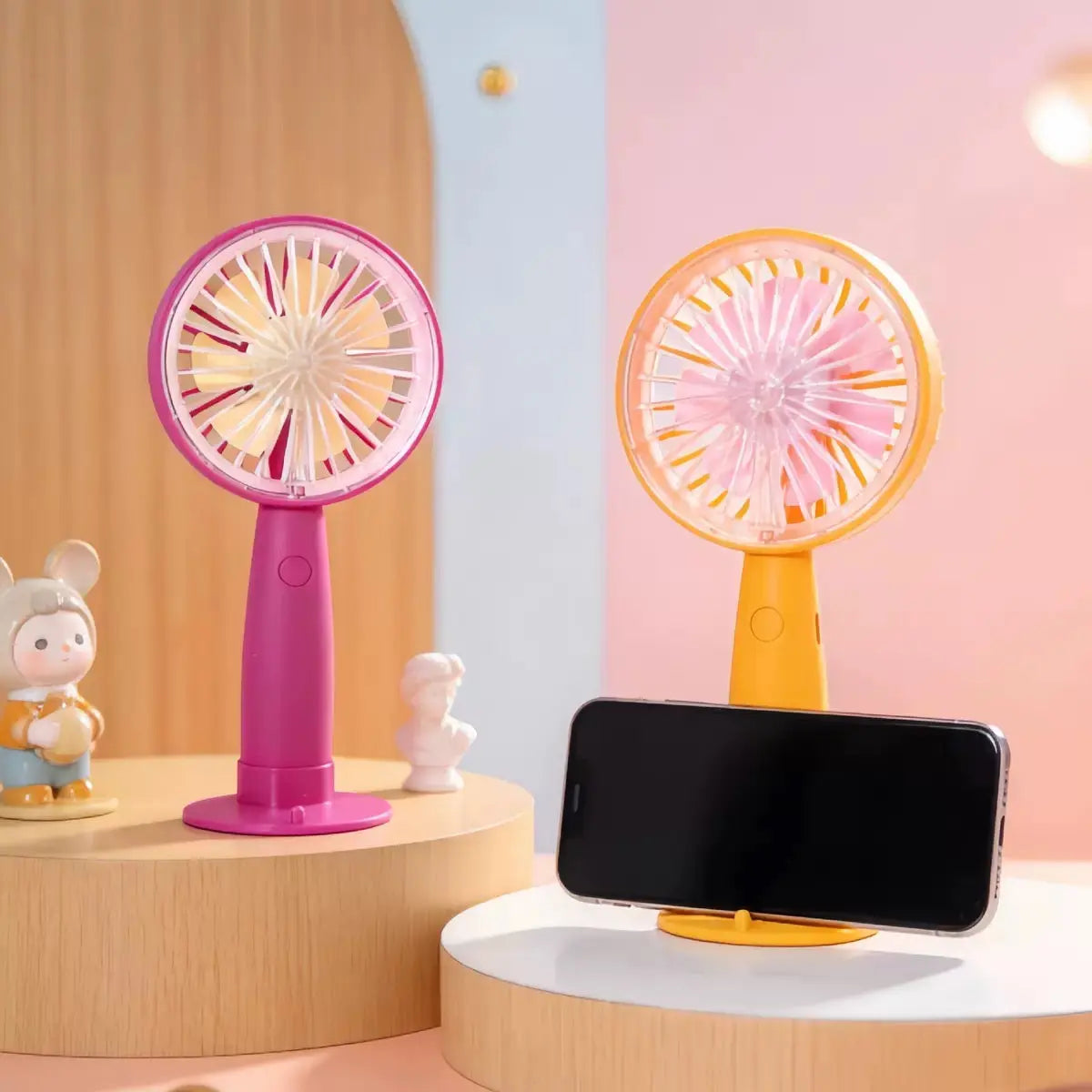 Portable Handheld Mini Fan with Phone Stand