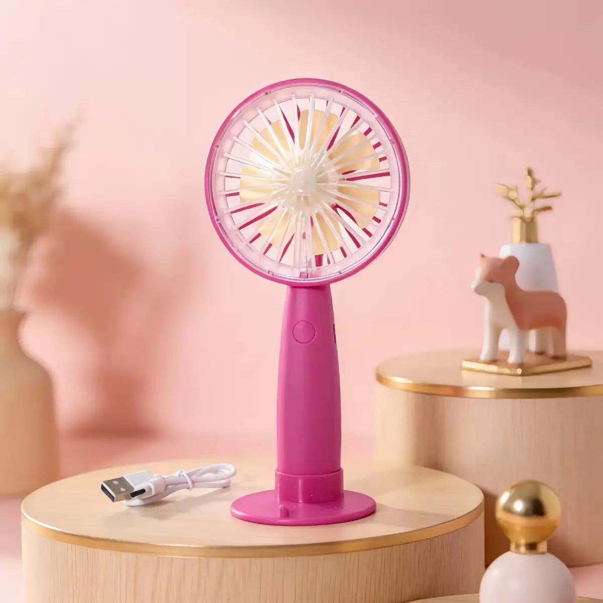 Portable Handheld Mini Fan with Phone Stand