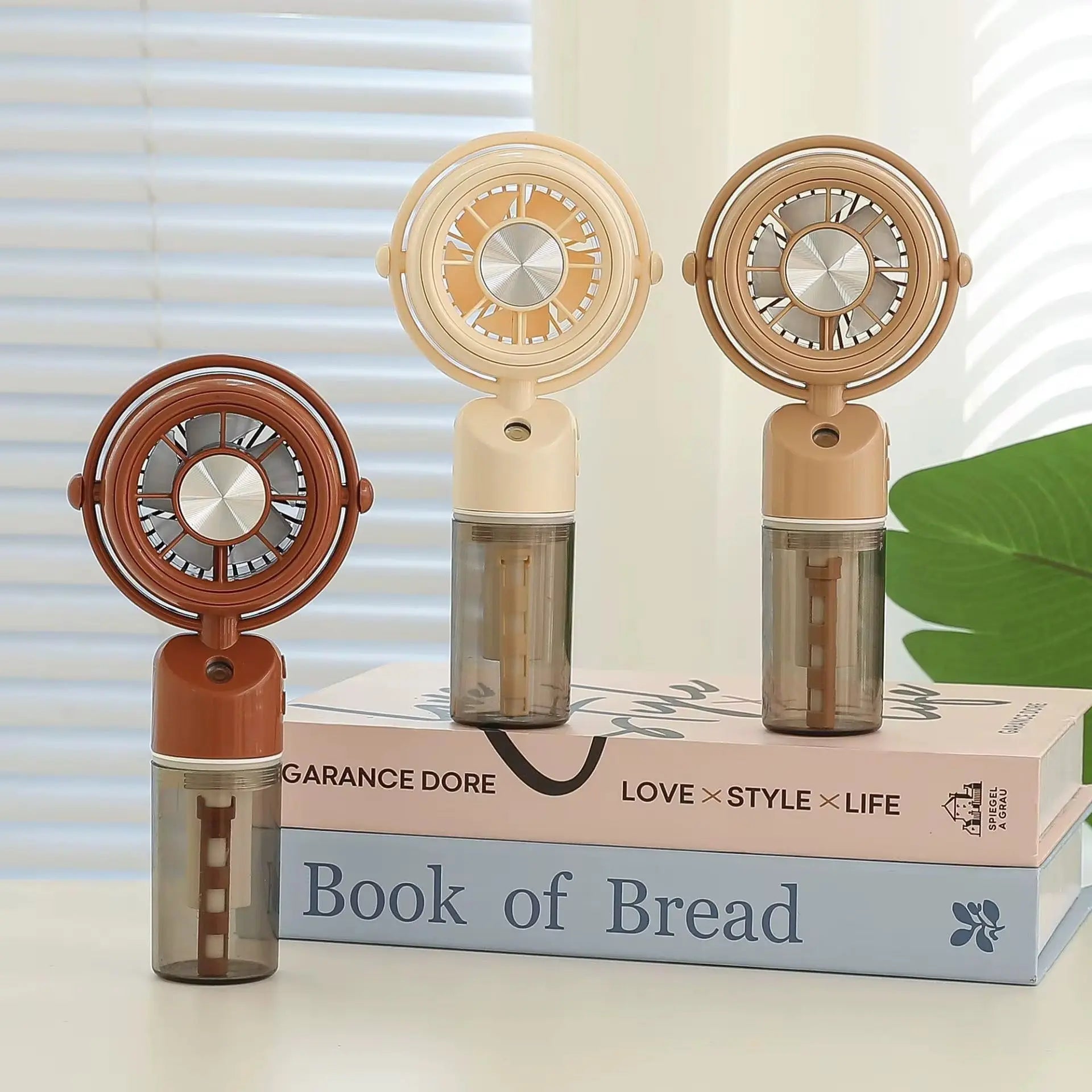 Portable Handheld Mist Spray Fan Rechargeable Mini Cooling Fan