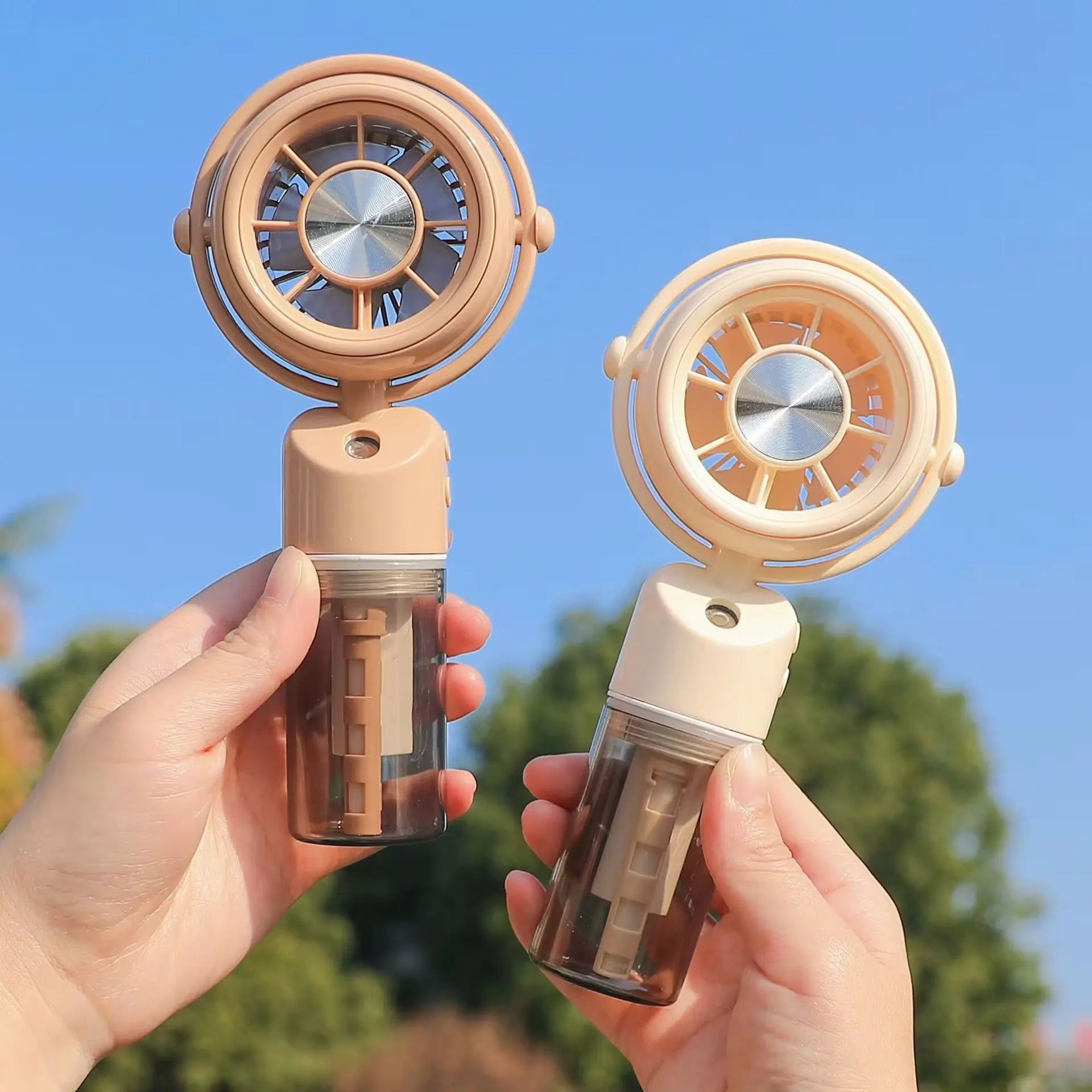 Portable Handheld Mist Spray Fan Rechargeable Mini Cooling Fan