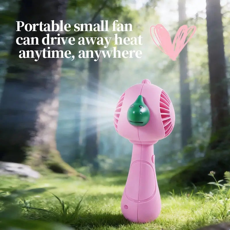Cute Cartoon Dinosaur Handheld Mini Fan Portable Kids Fan