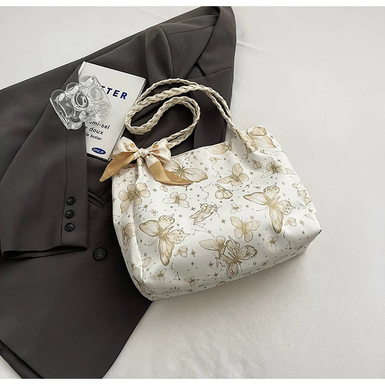Butterfly Women's Shoulder Tote Bag Trendy Large Capacity Fashion Handbag