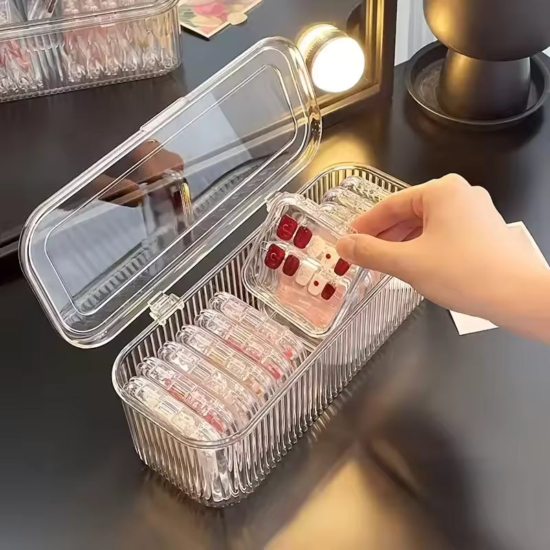 Mini Transparent Storage Organizer Box Portable Case