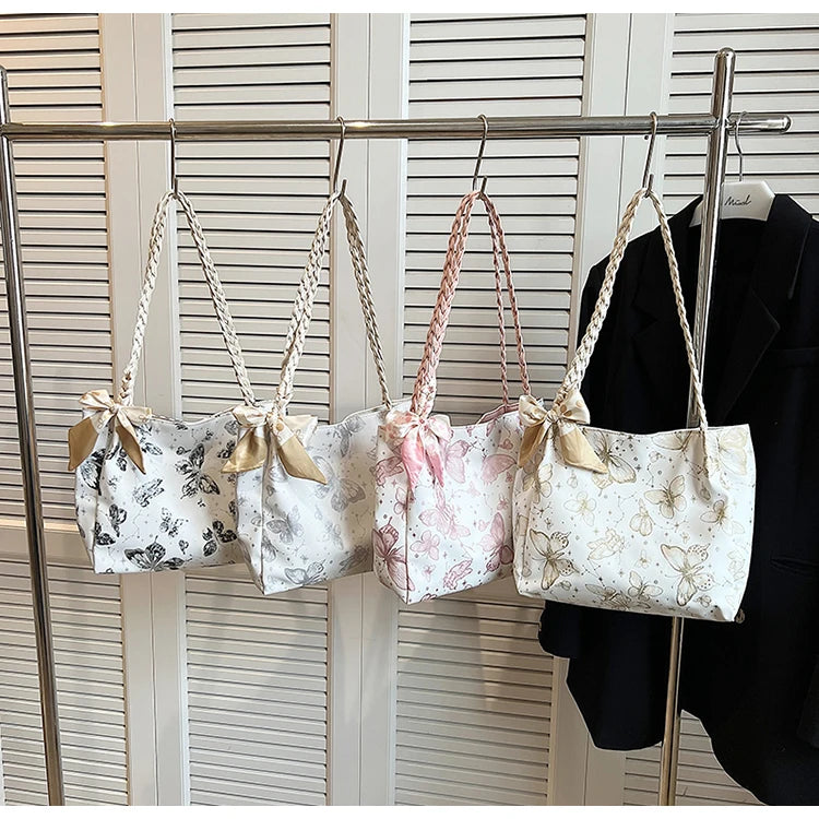 Butterfly Women's Shoulder Tote Bag Trendy Large Capacity Fashion Handbag