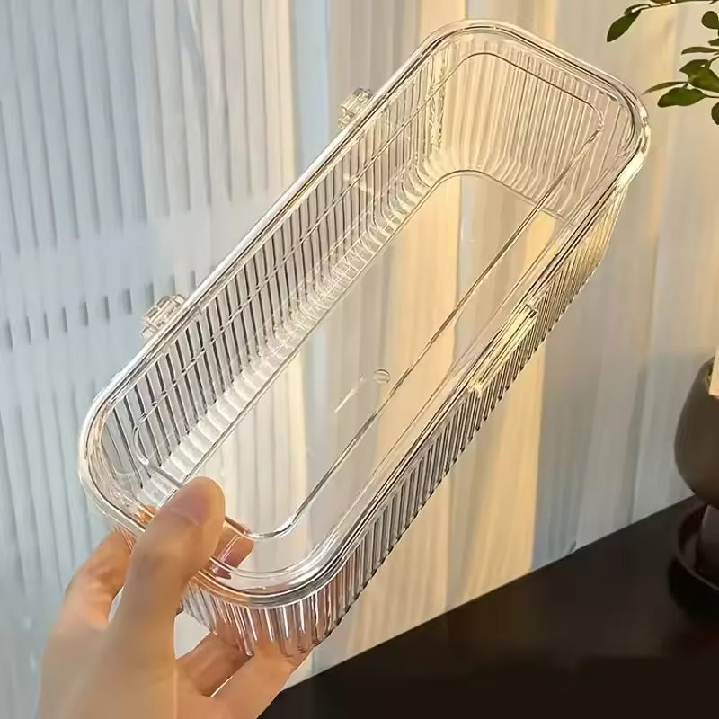 Mini Transparent Storage Organizer Box Portable Case