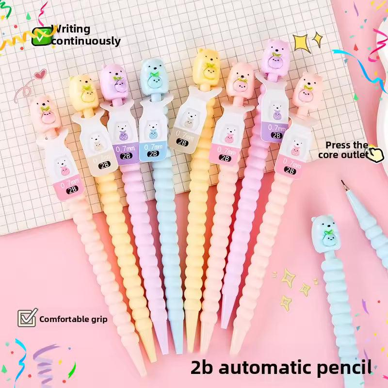 Cute Pastel Animal Grip Pencil Kawaii Stationery