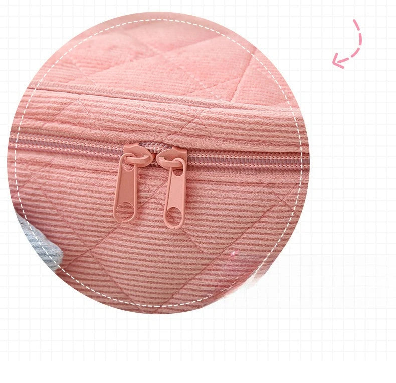Tulip Flower Cosmetic Bag Large Capacity Travel Makeup Pouch for Women