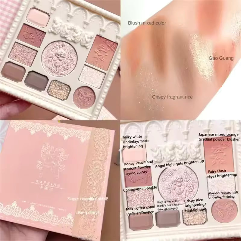 12 Color Eyeshadow & Blush Palette Multi Functional Makeup Set