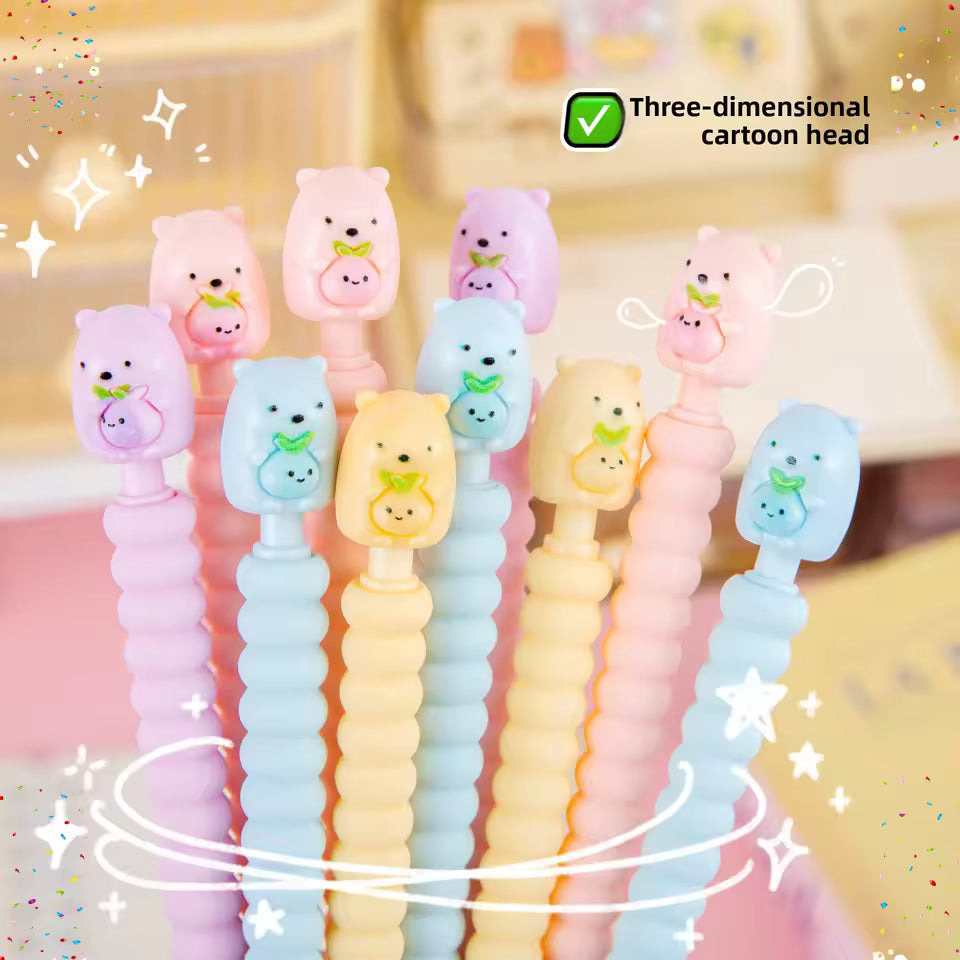 Cute Pastel Animal Grip Pencil Kawaii Stationery