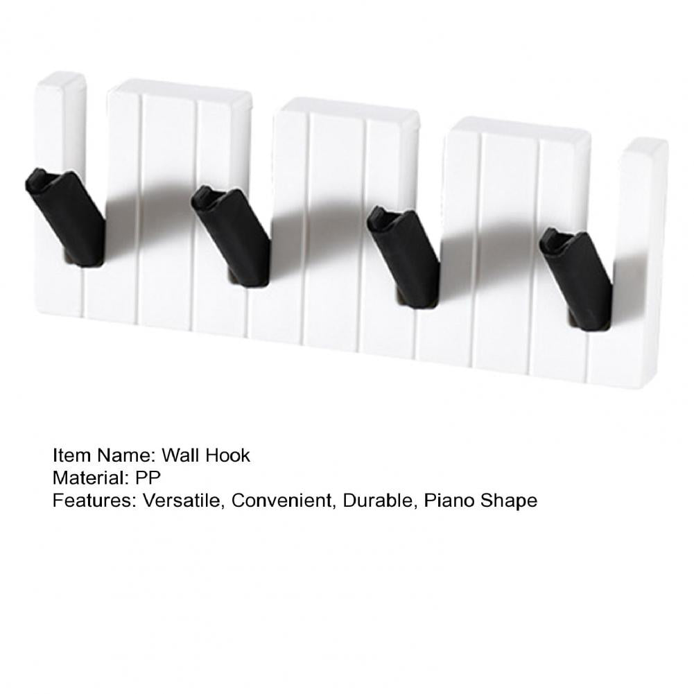 Wall Hook Piano Shape Storage Hook 45 Degree Foldable Hanging Hooks