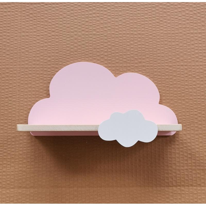 Cloud Wall Hanging Kids Bookshelf Child Room Toy Storage Display Stand Hanging Rack Wood Shelf Study Living Room Wall Decoration