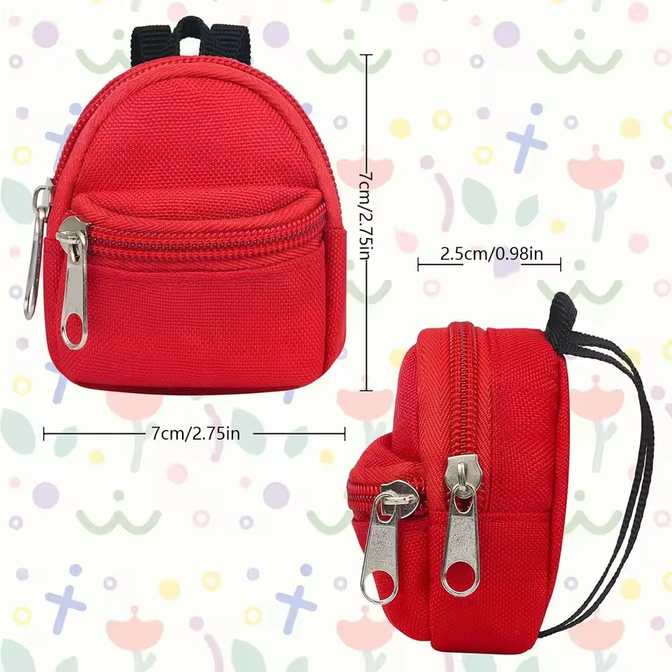 Mini Backpack Keychain Coin Purse Custom Colorful Zero Wallet Bag for Women