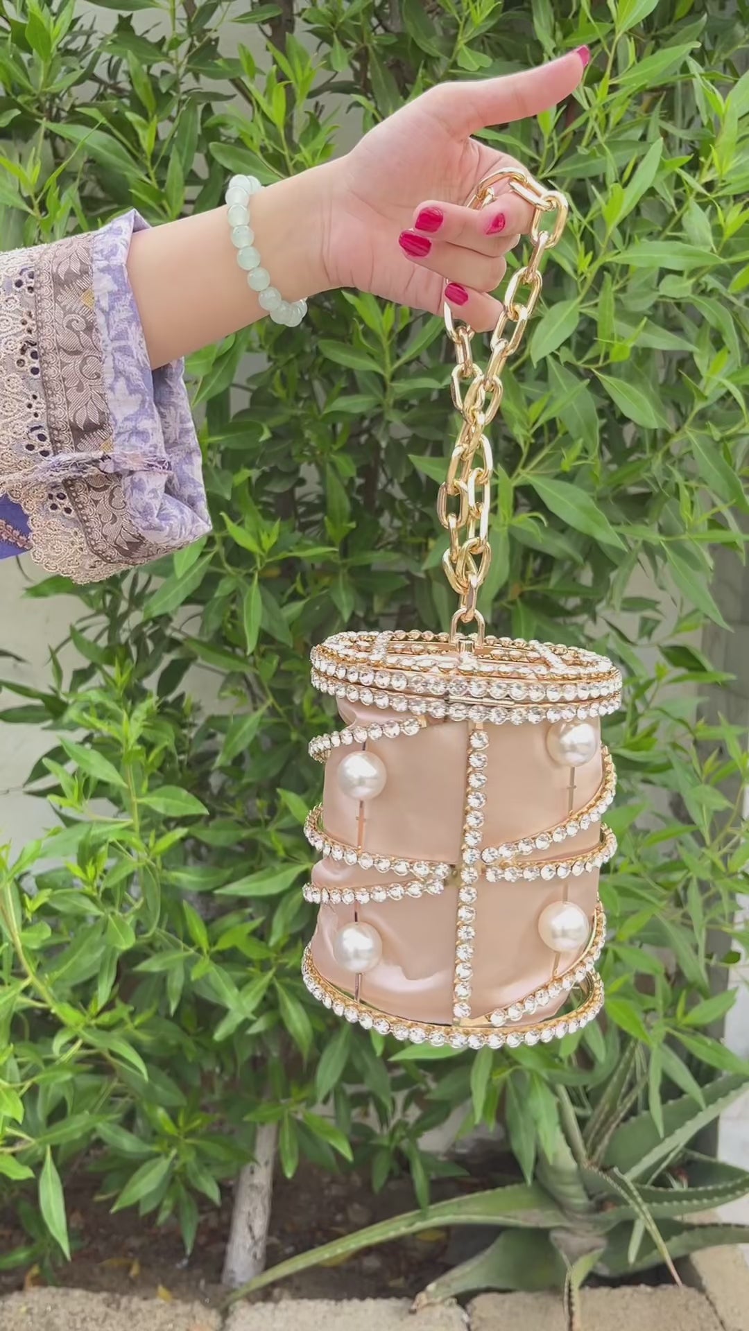 Luxury Rhinestone Bird Cage Purse Designer Evening Clutch for Weddings & Gifts