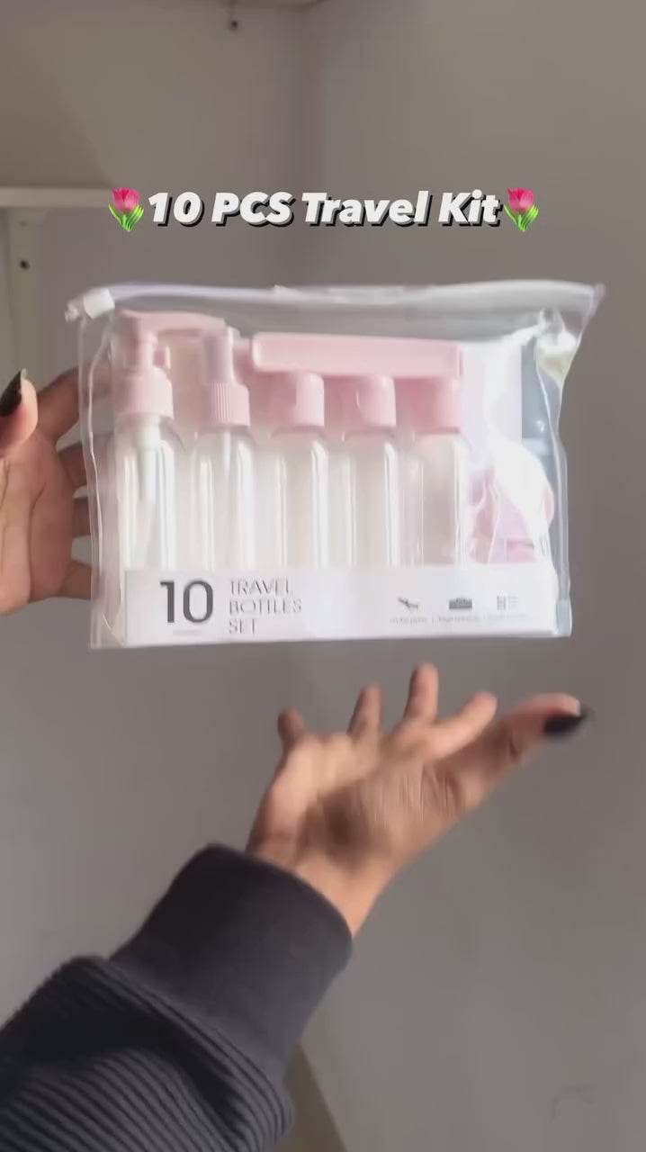 10Pcs Travel Bottle Kit Set