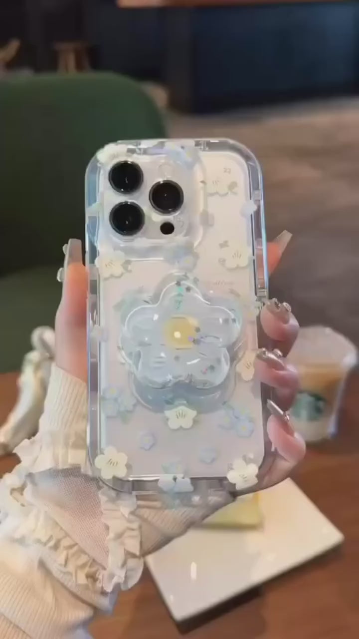 Floral With Popsocket Mobile Cover